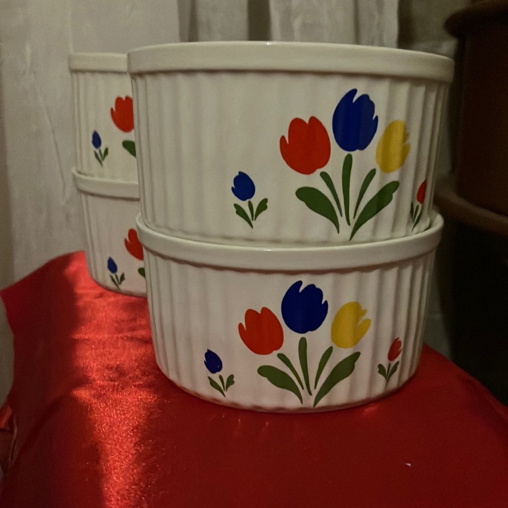 Vintage Stoneware 1985 Tulip Tyme Stoneware Collection Made in Japan